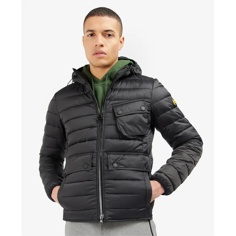 Barbour International Mens Ouston Puffer Jacket detail 3