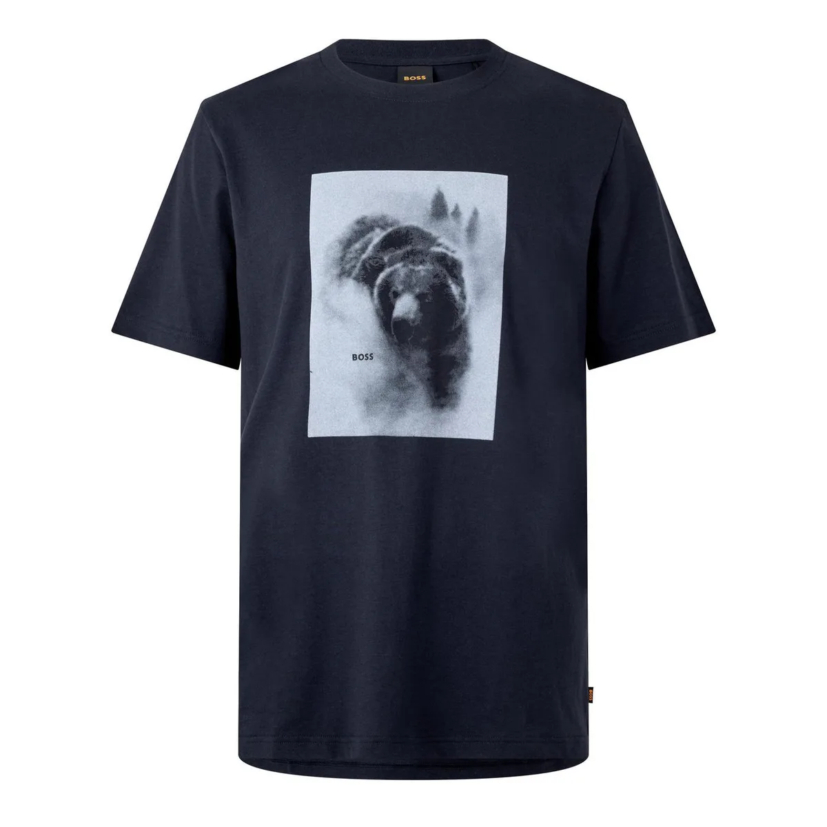 Boss Men's Being Orange Graphic Cotton Short-Sleeve Crew-Neck T-Shirt