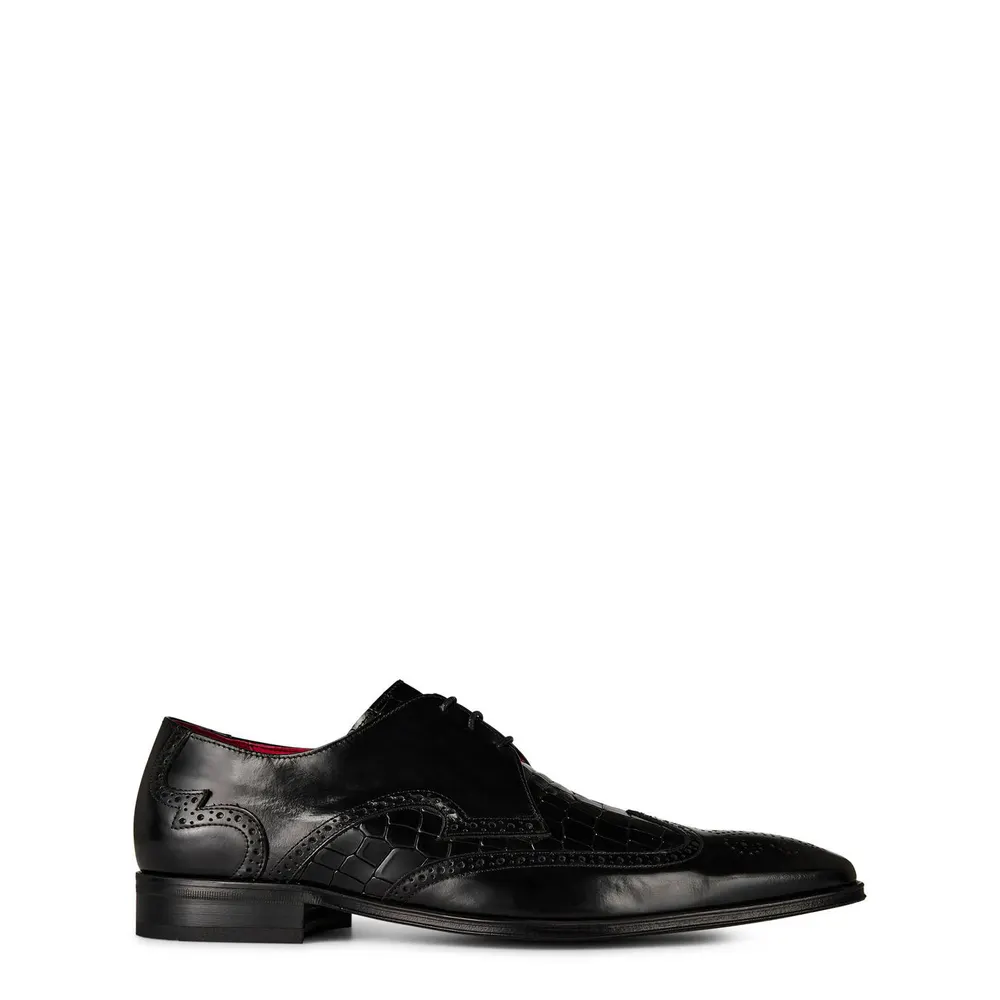 Jeffery West Scarface Leather Oxford Shoes in Black – Footwear