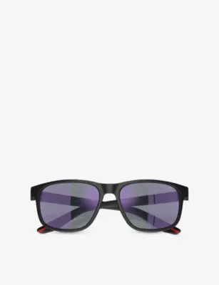 PRADA LINEA ROSSA PS 06YS pillow-frame acetate sunglasses