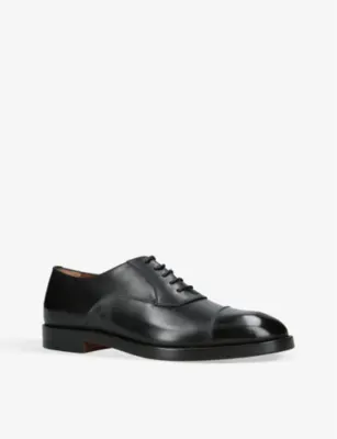 ZEGNA Torino tonal-stitching leather Oxford shoes - EUR 41 / 7 UK MEN in BLACK, additional product view 3