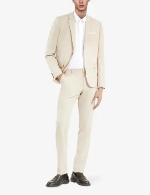 THE KOOPLES Tapered-leg slim-fit wool trousers detail 2