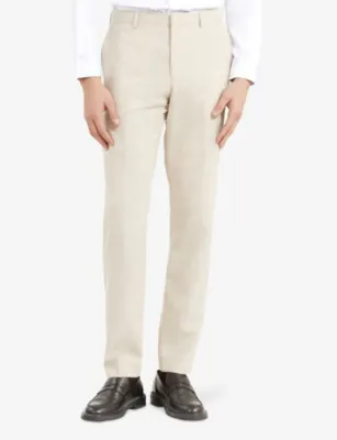 THE KOOPLES Tapered-leg slim-fit wool trousers detail 3