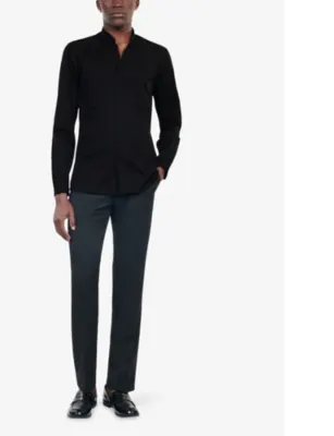 THE KOOPLES Stand-collar regular-fit cotton-twill shirt detail 2
