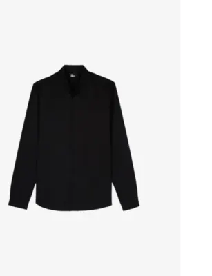 THE KOOPLES Stand-collar regular-fit cotton-twill shirt