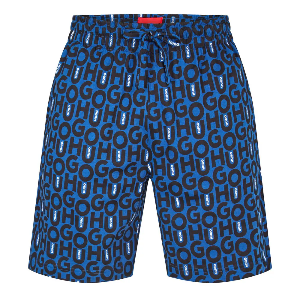 Hugo Men's Red Fleece Jogger Shorts