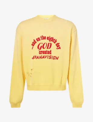 PALY HOLLYWOOD Eden Roc Crew-Neck Cotton Sweatshirt in YELLOW – Mens | Tops & t-shirts | Sweatshirts