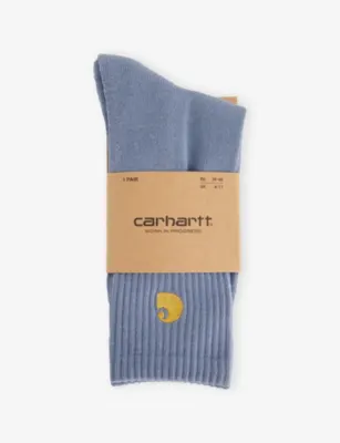 CARHARTT WIP Chase Branded Cotton-Blend Socks