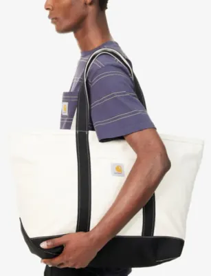 CARHARTT WIP Beach Cotton-Canvas Tote Bag detail 3