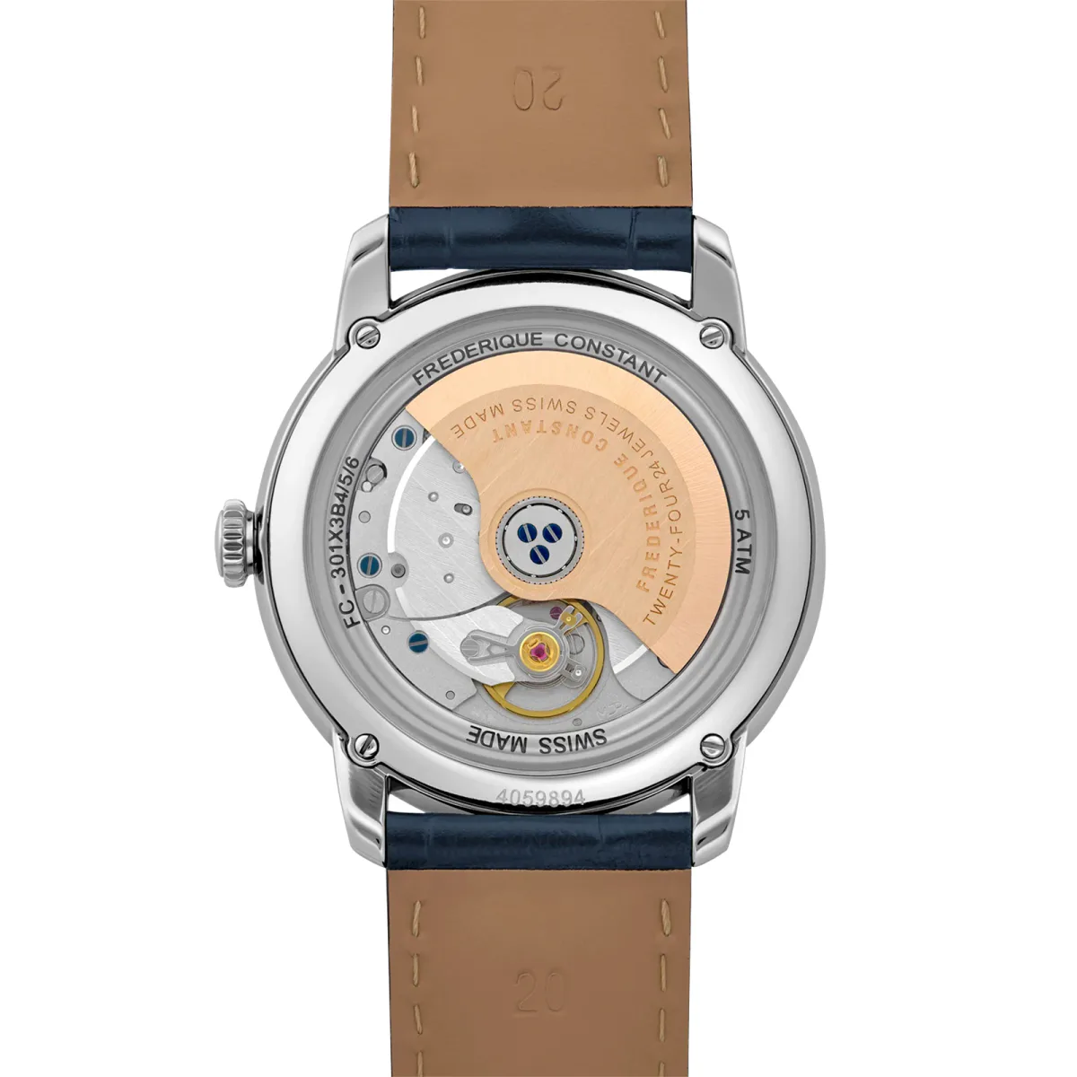 Frederique Constant Classics Premiere 38.5mm Mens Watch in Blue, additional product view 3