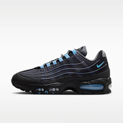 Nike Air Max 95 Big Bubble Tech Men's Shoes - Black/Iron Grey/Metallic Silver/University Blue