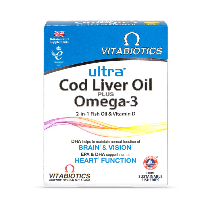 Vitabiotics Ultra Cod Liver Oil 60 Capsules – Vitamins & Supplements > Vitamins > Vitamin E