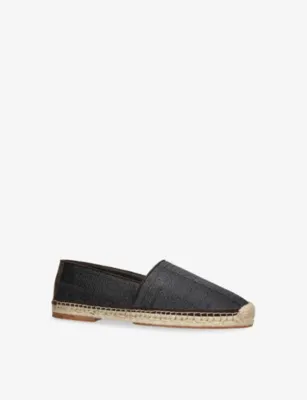 BRUNELLO CUCINELLI Jute-Sole Woven and Suede Espadrilles - EUR 40 / 6 UK MEN in BLACK/COMB, additional product view 3