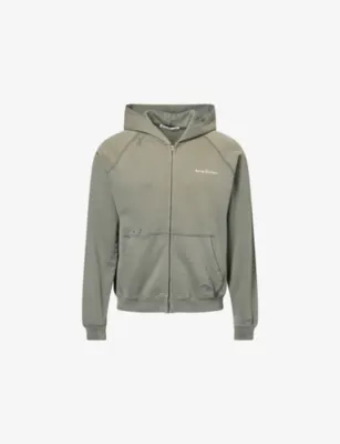 ACNE STUDIOS Fupiter U Stamp Zip-up Cotton Hoody - XL/L