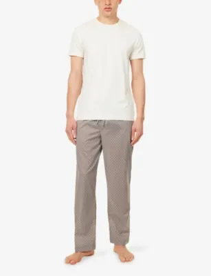 DEREK ROSE Ledbury 96 Printed Cotton Trousers detail 2