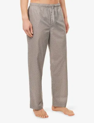 DEREK ROSE Ledbury 96 Printed Cotton Trousers detail 3