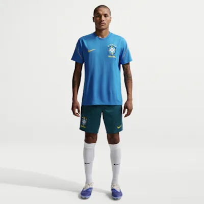Nike Brazil Strike Men's Nike Dri-FIT Football Knit Shorts - Geode Teal/Light Menta/Midwest Gold