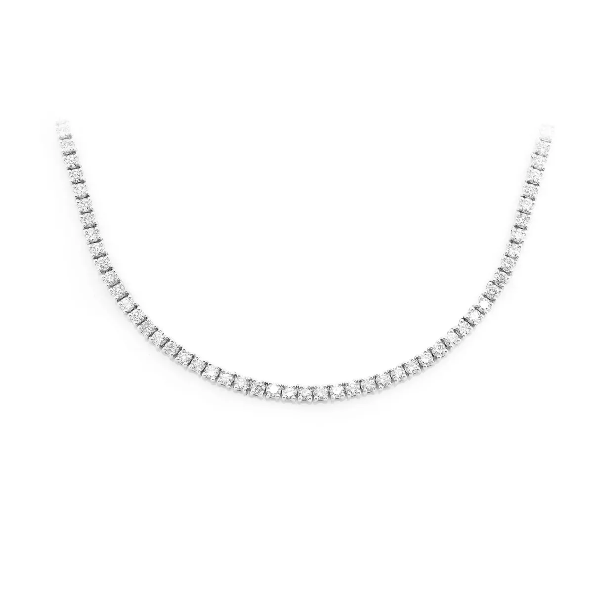For Him Prong Diamond Tennis Necklace