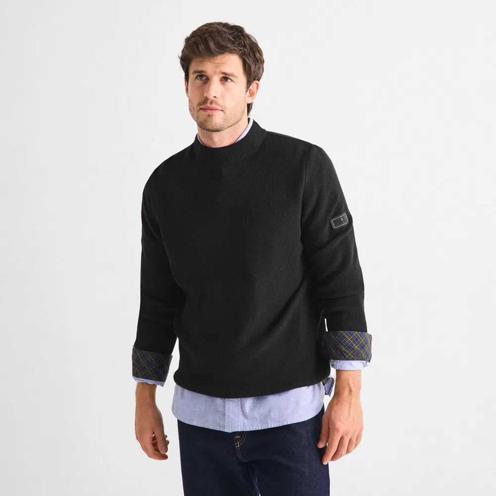 Barbour International Men's Crawley Wool Crew-Neck Jumper detail 3
