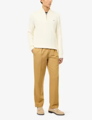 GANT Half-Zip Cable-Knit Cotton Jumper detail 2