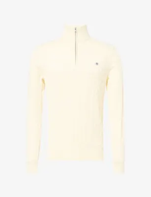 GANT Half-Zip Cable-Knit Cotton Jumper