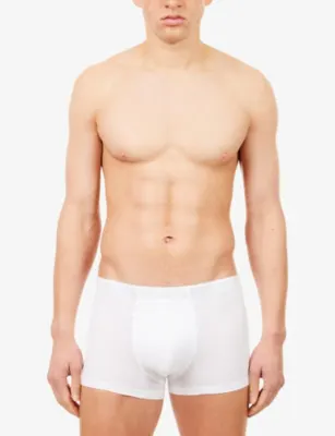 HANRO Basic slim-fit cotton-blend trunks detail 2