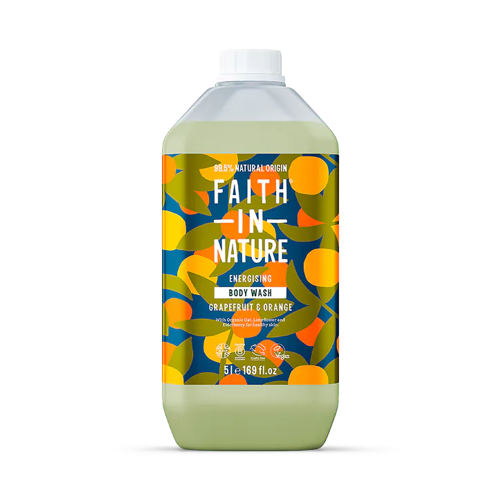 Faith in Nature Body Wash Grapefruit & Orange 5L