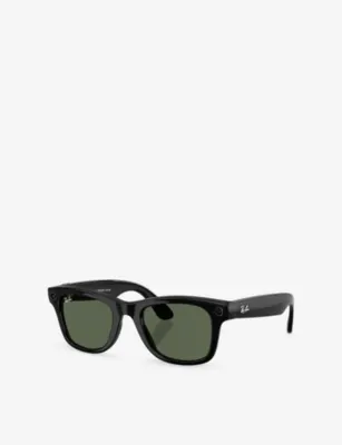 RAY-BAN META RW4012 Wayfarer Square-Frame Injected Meta AI Glasses in BLACK, additional product view 2