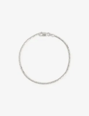 TWOJEYS Cobra Chain Sterling-Silver Bracelet - S