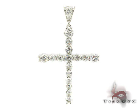 RINA - For Him FACTORY Prong Diamond Cross Crucifix 31169 in Rose Gold – Pendant