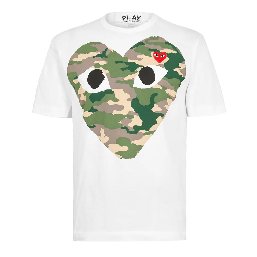 Comme des Garcons PLAY Big Heart Camouflage T-Shirt