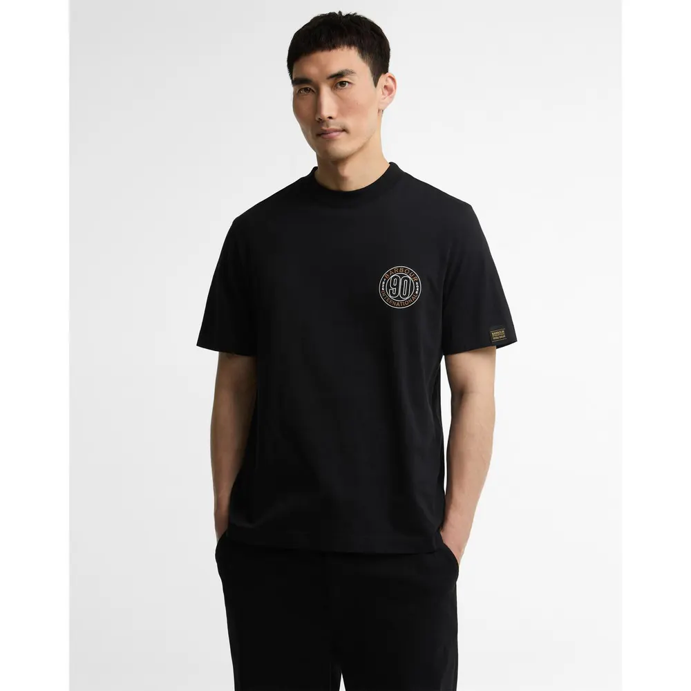 Barbour International Men's 90th Anniversary Cotton Short-Sleeve T-Shirt detail 2