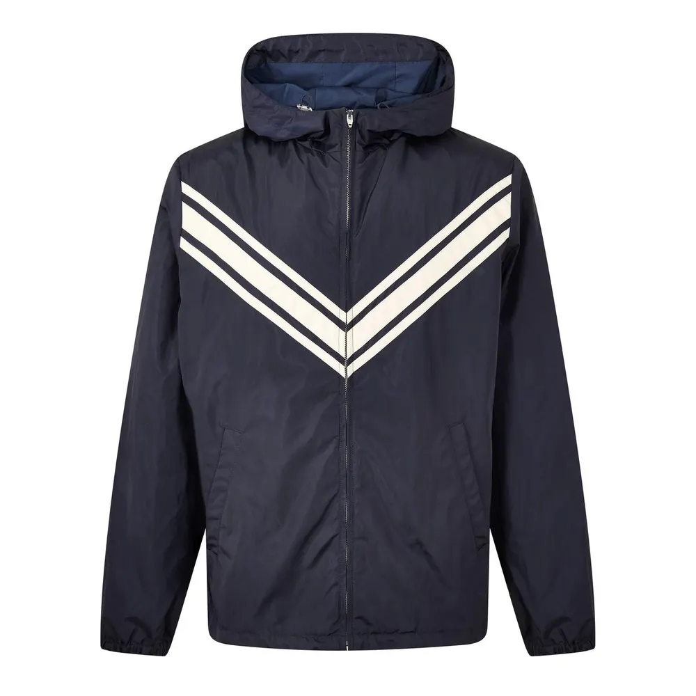 Valentino Val Nylon Lucido Jkt Sn64 in Marine/Beige – Clothing