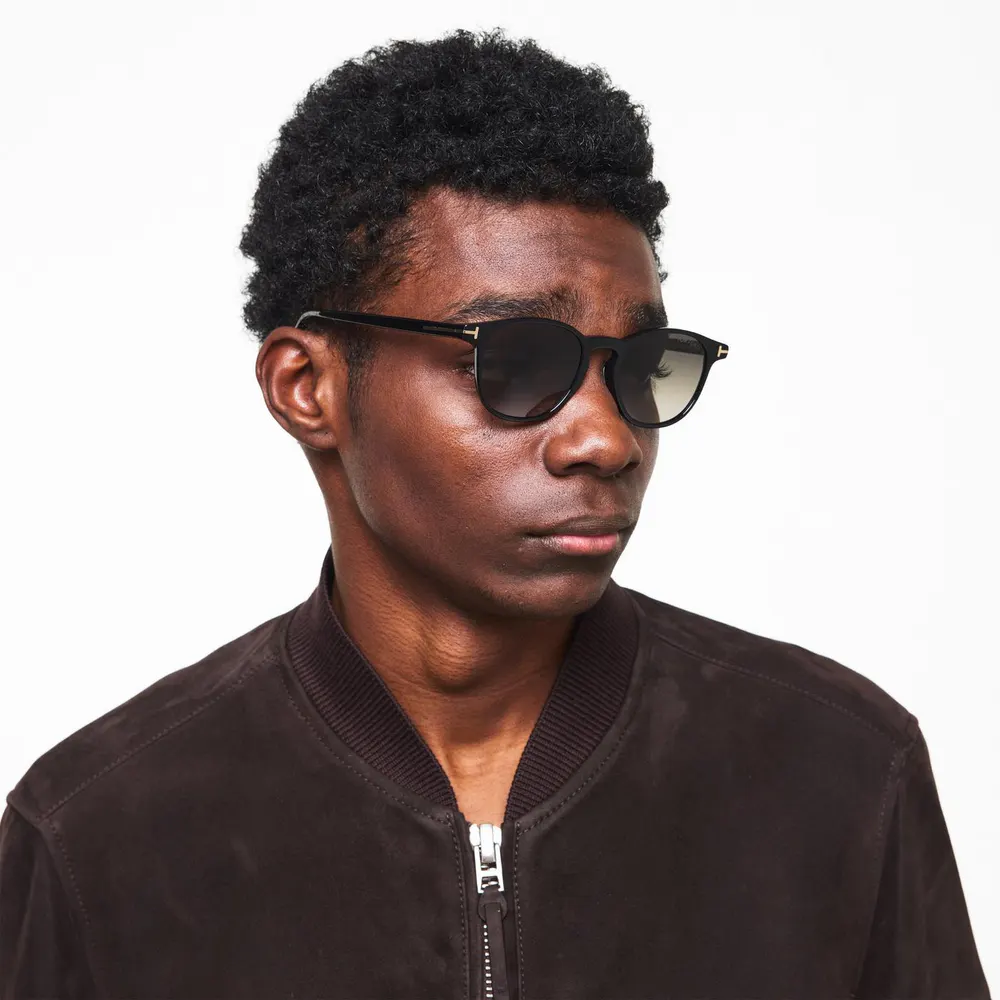 Tom Ford Men's Holt Round Sunglasses detail 3