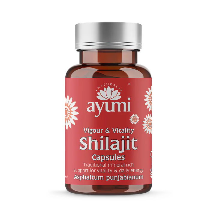 Ayumi Naturals Shilajit Vegan Capsules, Natural Energy and Vitality | High Potency 60 Capsules
