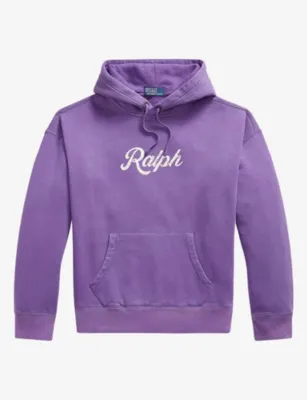 POLO RALPH LAUREN Logo-Print Relaxed-Fit Cotton-Blend Hoody