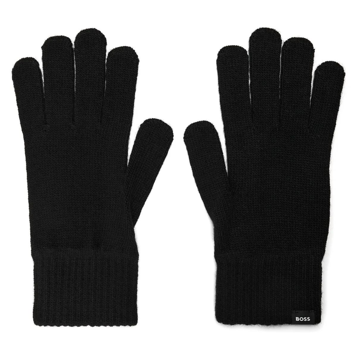 Boss Mens BOSS BLACK Thermal Gloves with Logo Detail