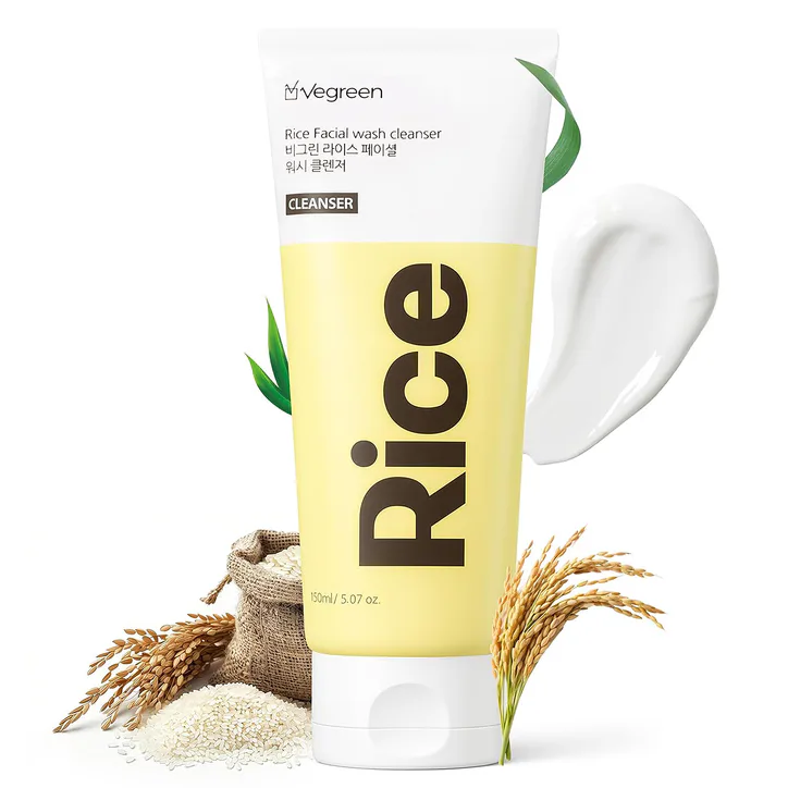 VEGREEN Rice Facial Wash Gel Cleanser 150ml detail 2