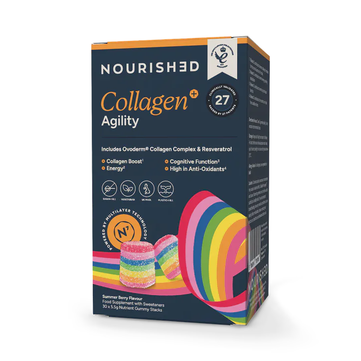 Nourished Collagen+ Agility Nutrient Stacks 30 Gummies