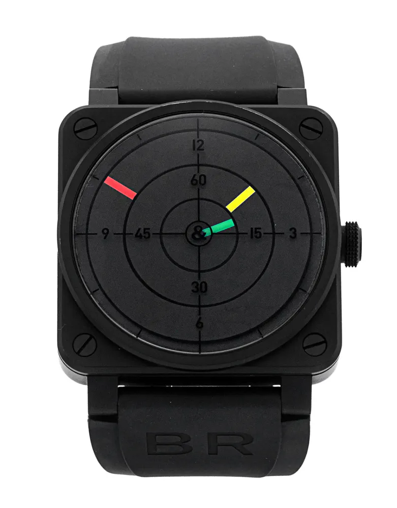 Bell and Ross BR03-92 Radar — 2016 — Excellent in Black Quarter Arabic – Pre-owned watches