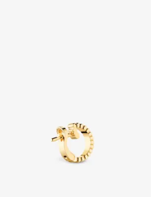 BOUCHERON Quatre Grosgrain 18ct yellow-gold single clip-on earring detail 3