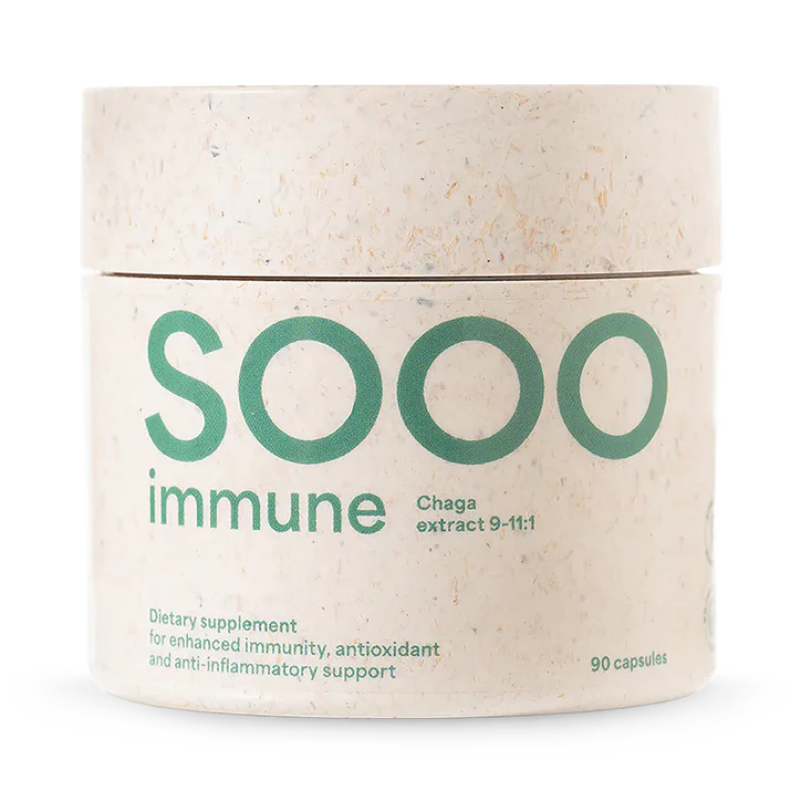 Sooo.me SOOO immune: Chaga extract 9-11:1 90 Capsules – Vitamins & Supplements > Supplements > Plant Sourced Supplements > Mushrooms & Functional Blends