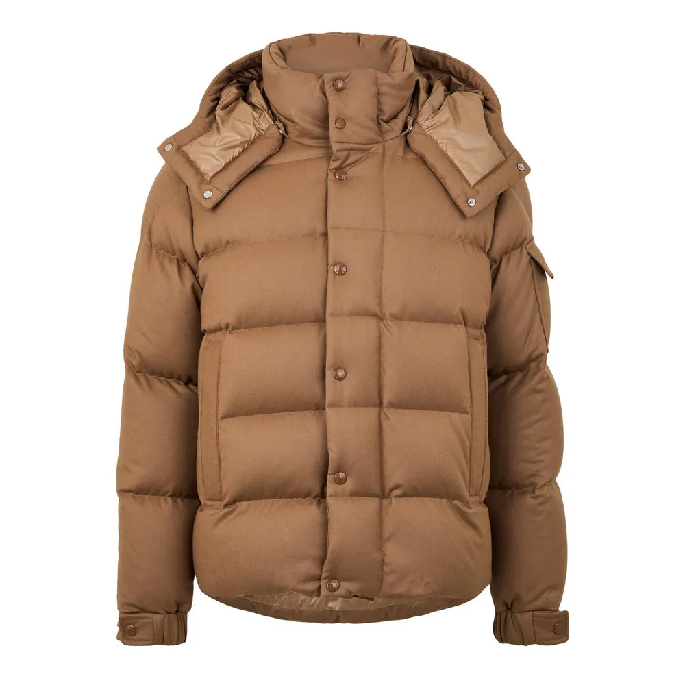 Moncler Men's Vezere 90/10 Down Detachable Hood Long Sleeve Short Puffer Jacket