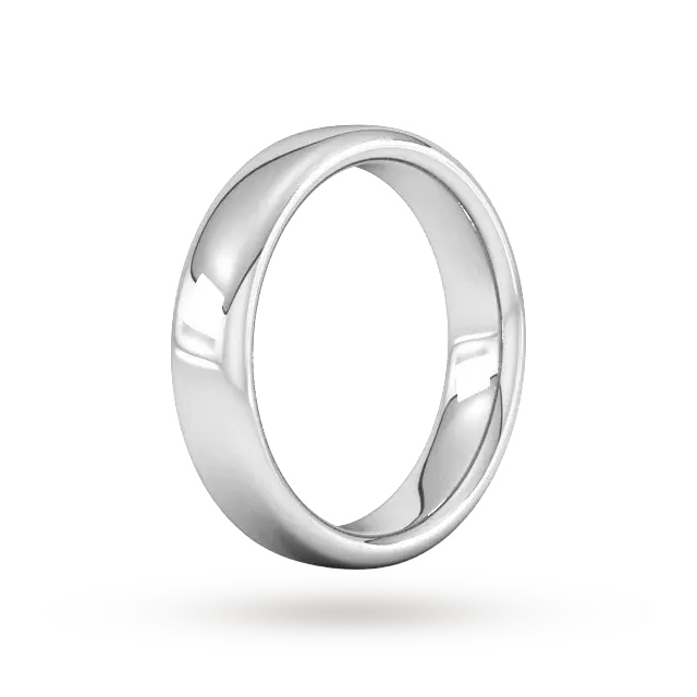 For Him 5mm Slight Court Extra Heavy Wedding Ring In 18 Carat Yellow Gold, additional product view 2