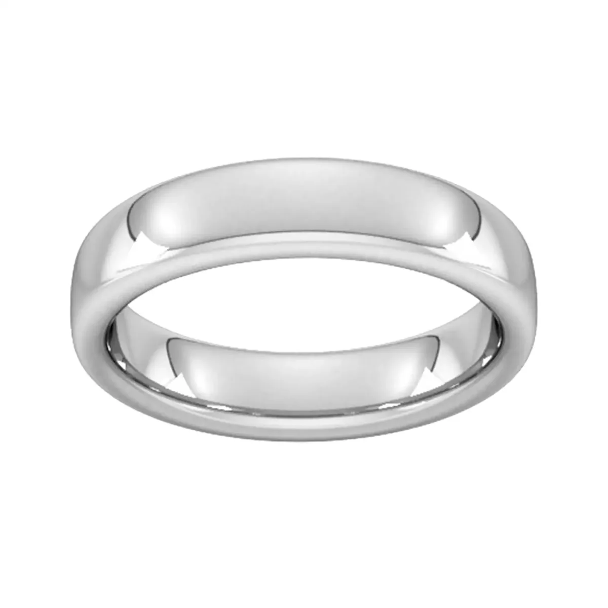 For Him 5mm Slight Court Extra Heavy Wedding Ring In 18 Carat Yellow Gold