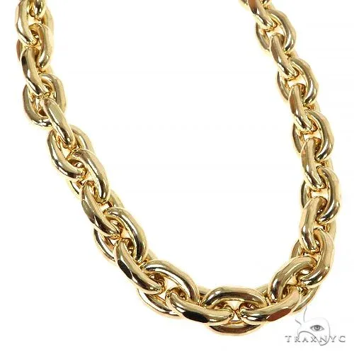 JALGAS - Montage 8 / Hakop Jewelry Inc 14K Yellow Gold Hollow Anchor Link Chain 7.5mm 68313 in 18 Inches – Chain