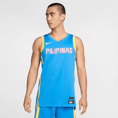 Nike Philippines Limited Road Men's Nike Basketball Jersey - Light Photo Blue/Tour Yellow