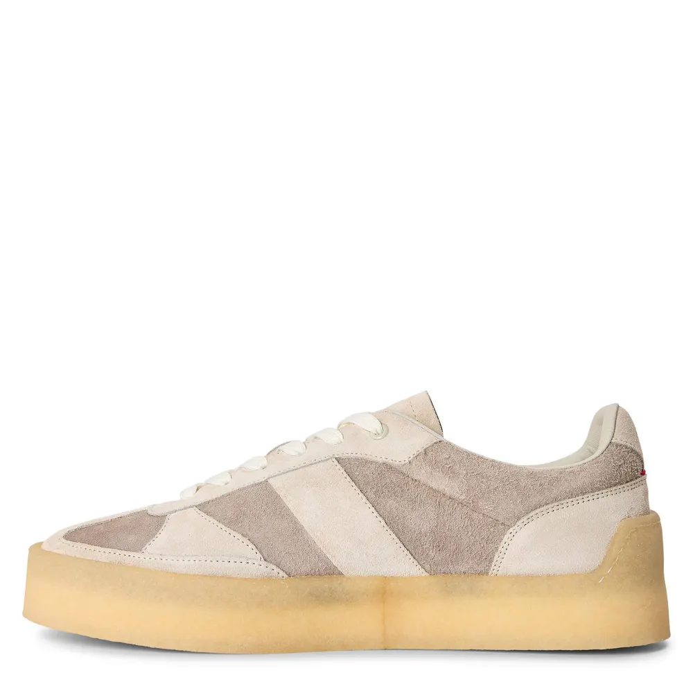 Hugo Mens HUGO Low-Top Suede Trainers with Rubber Sole (Prodigy) in Light Grey 053, additional product view 2