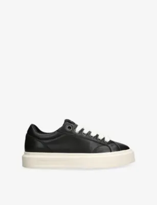 CLEENS Ace Leather Trainers - EUR 40 / 6 UK MEN in BLACK – Mens | Trainers | Lace up trainers