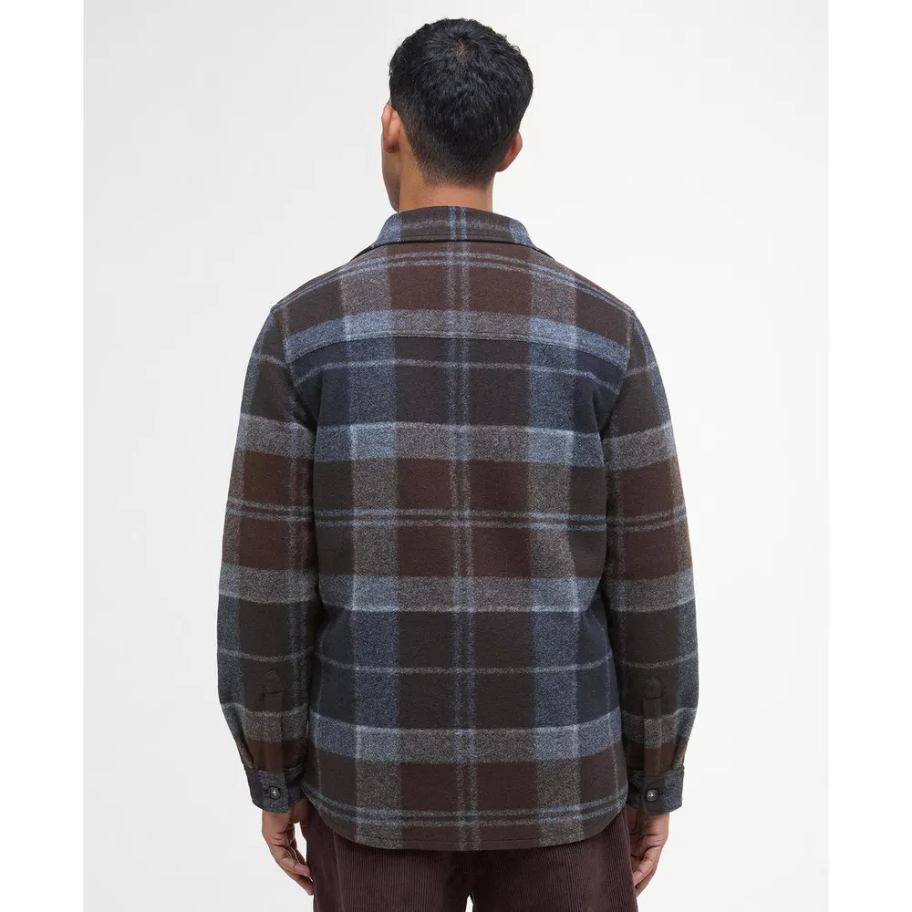Barbour Men's Chapter Check Long Sleeve 4 Pockets Overshirt detail 3